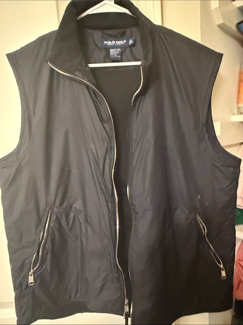 Polo by Ralph Lauren Navy Sleeveless Zip Vest